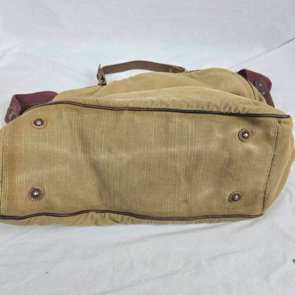 Rugby Ralph Lauren Canvas Leather Weekender Duffle Bag - Picture 10 of 12